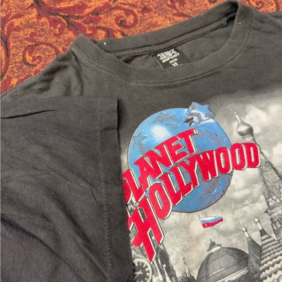 80/90s Planet Hollywood Russia Single Stitch Tee - Picture 2 of 4